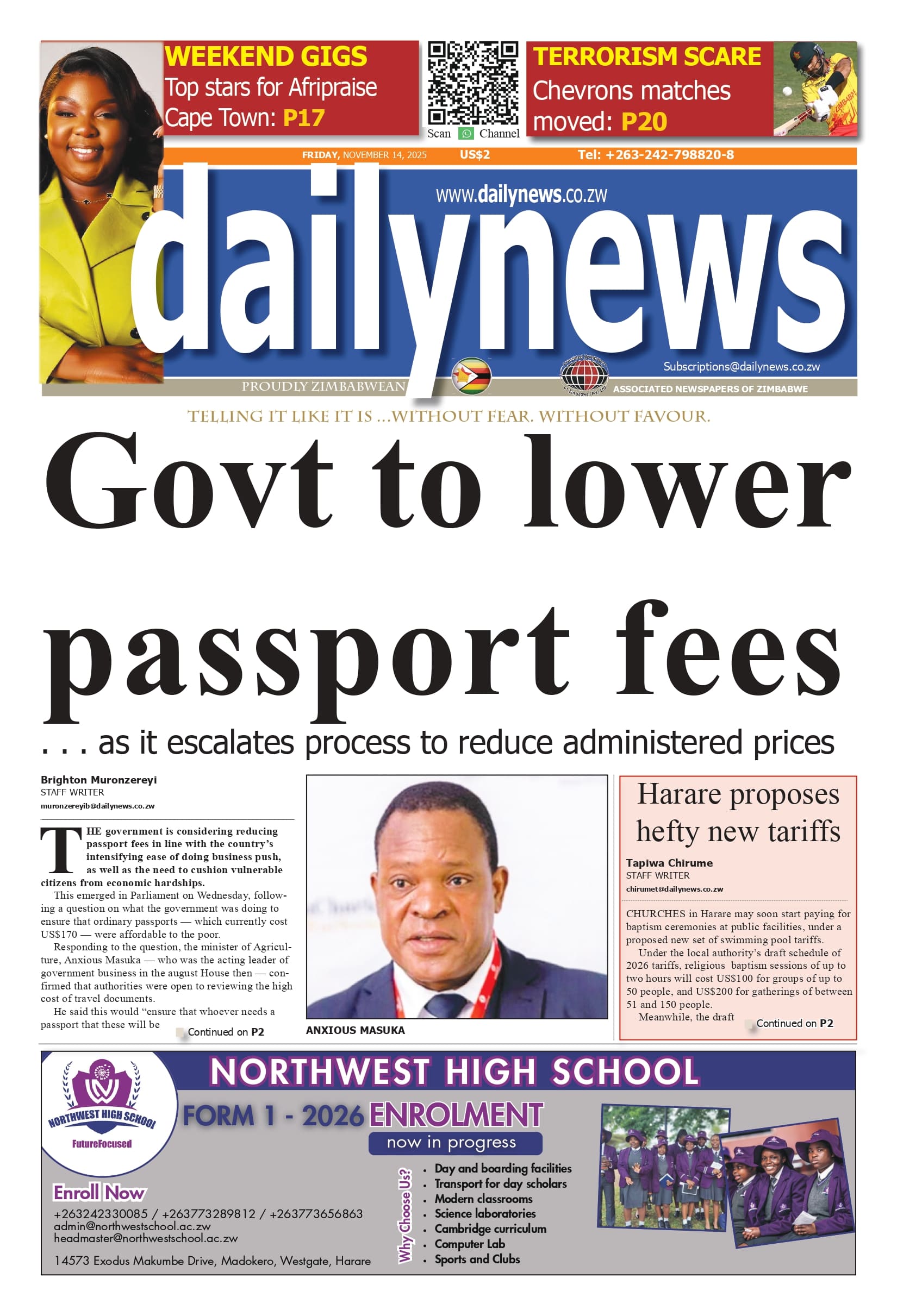 Friday 14 November 2025